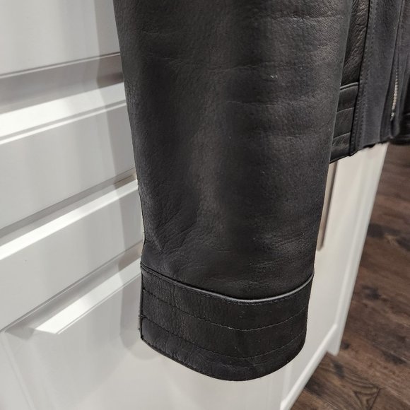 Dirk Bikkembergs Sport Couture Lamb Leather Shearling Jacket - Picture 5 of 16